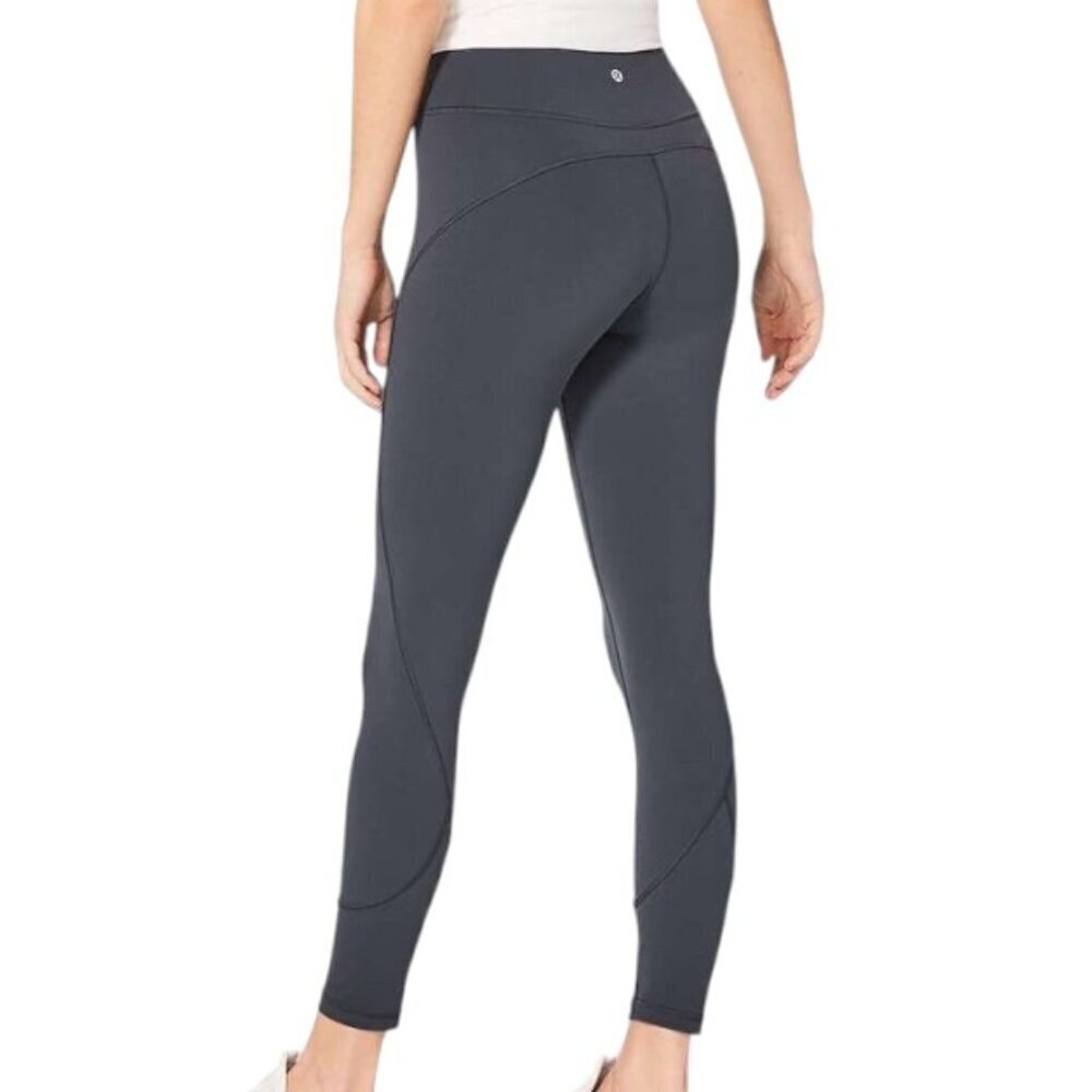 Lululemon In Movement Tight Women 10 Grey Everlux
